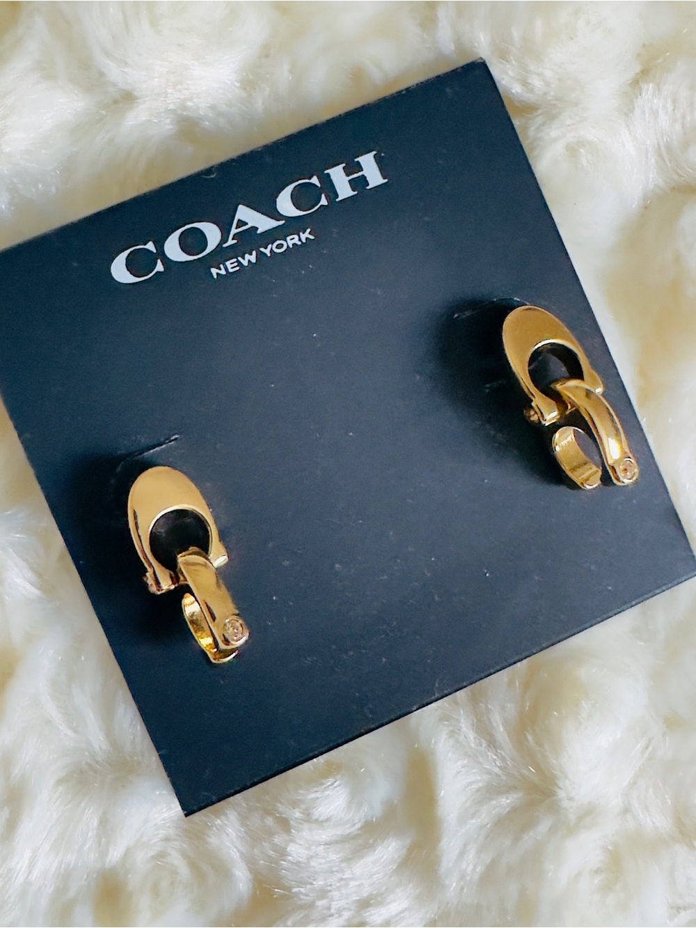 Coach • double C dangle earrings